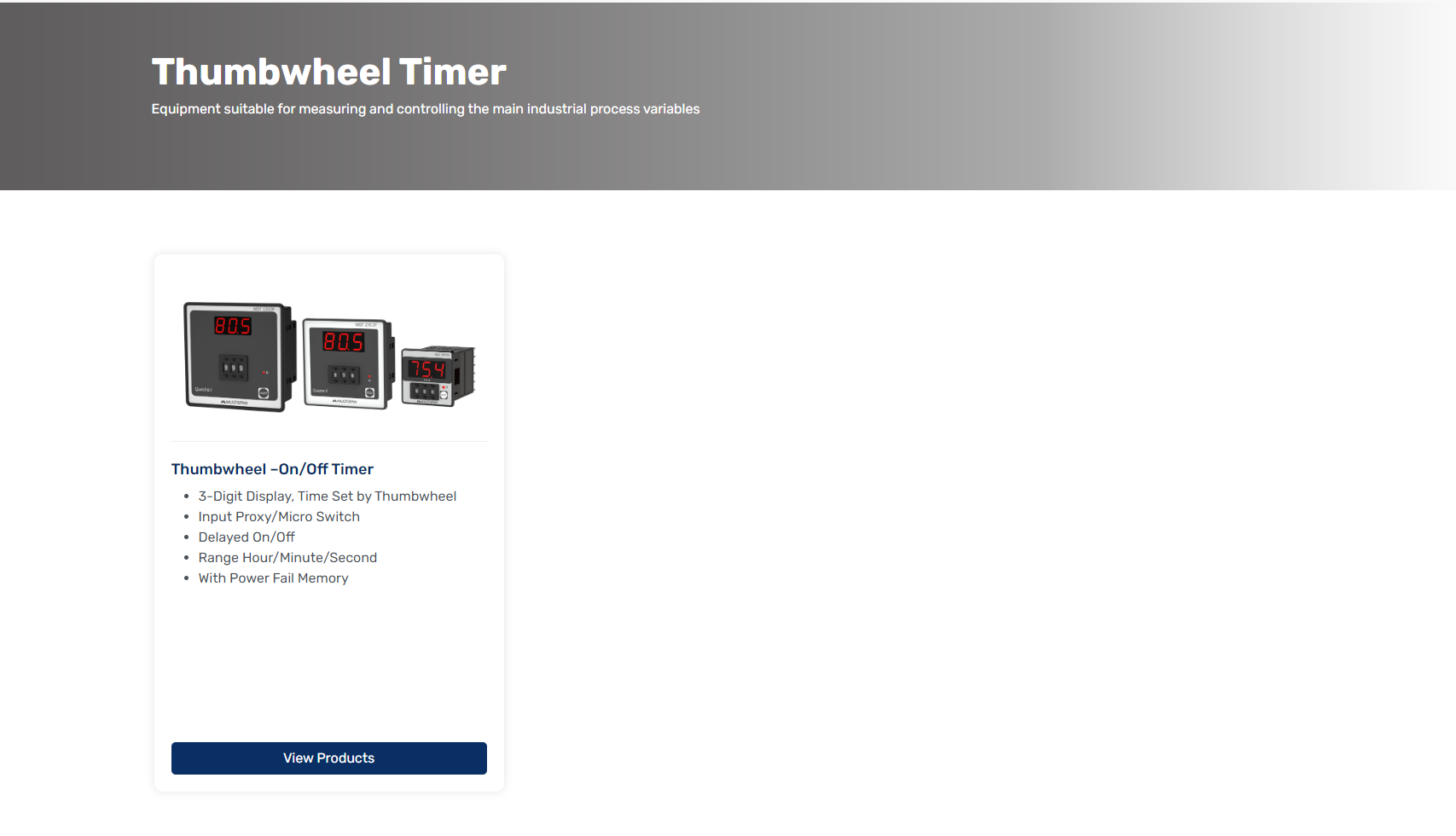 Thumbwheel Timer Programmable Timers Multispan