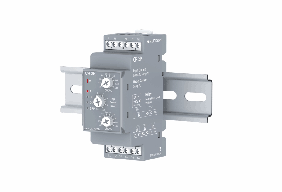 CR-3K Din Rail Mount– Current Protection Relay banner image