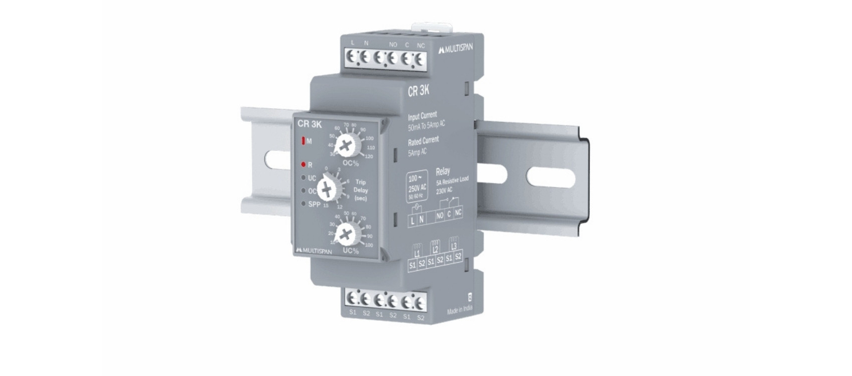 CR-3K Din Rail Mount– Current Protection Relay banner image