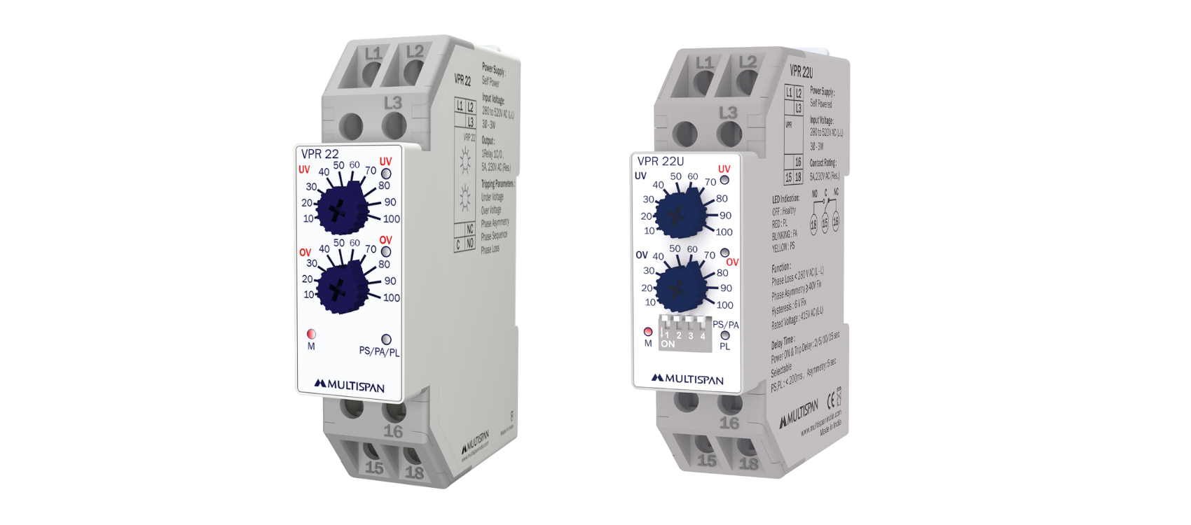 VPR-22U Analog Voltage Protection Relay - Product image