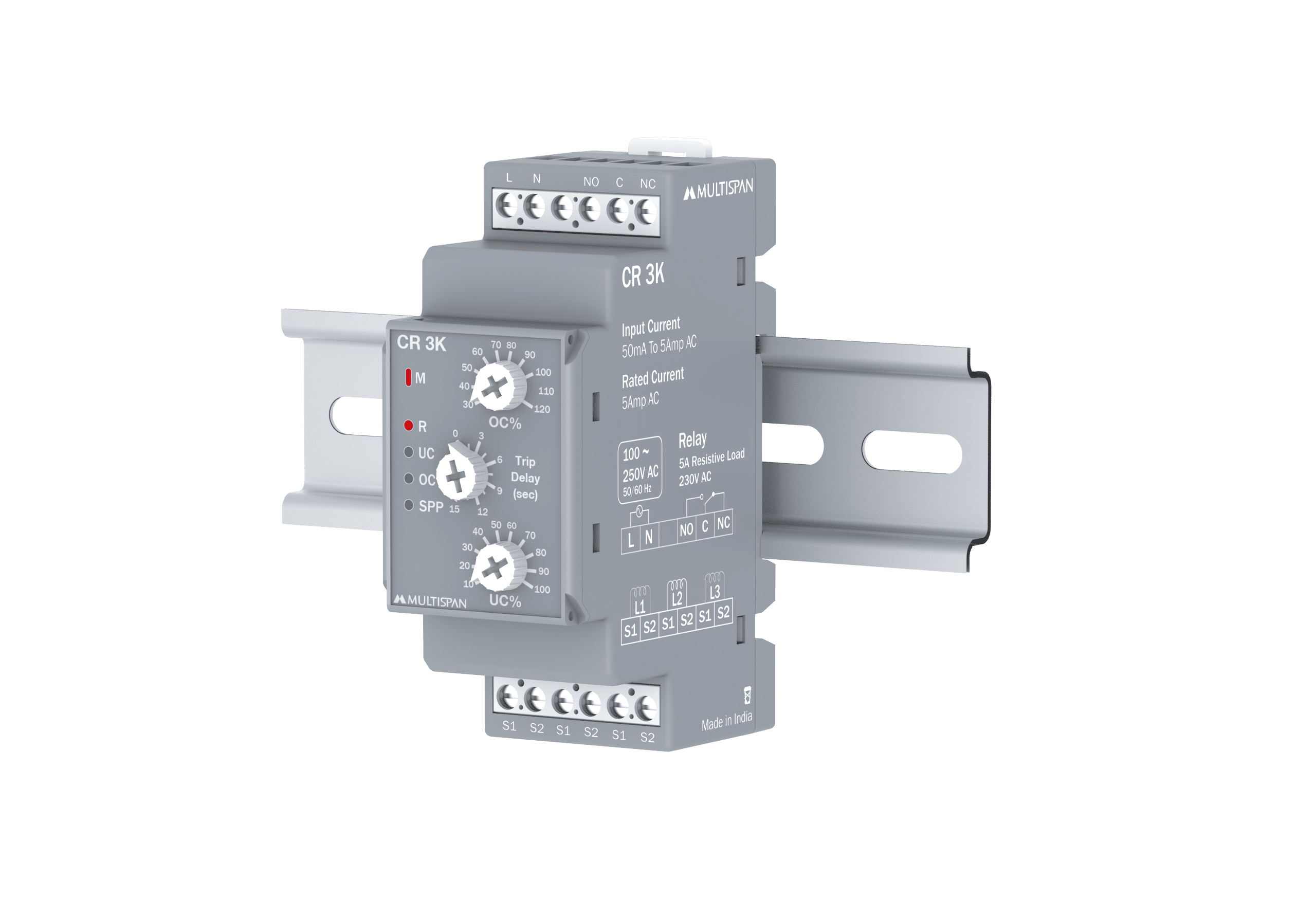 CR-3K Din Rail Mount– Current Protection Relay banner image