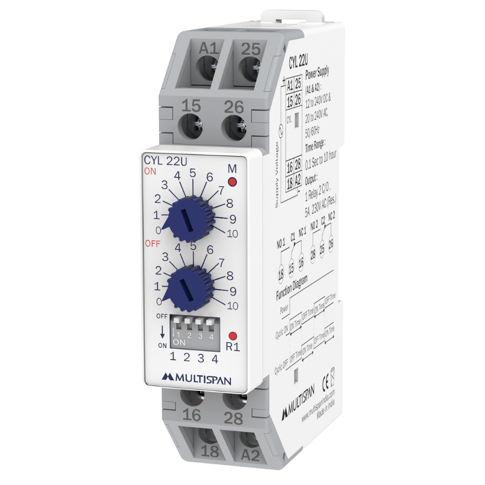 Din rail Timer Electronic Time Relay solution