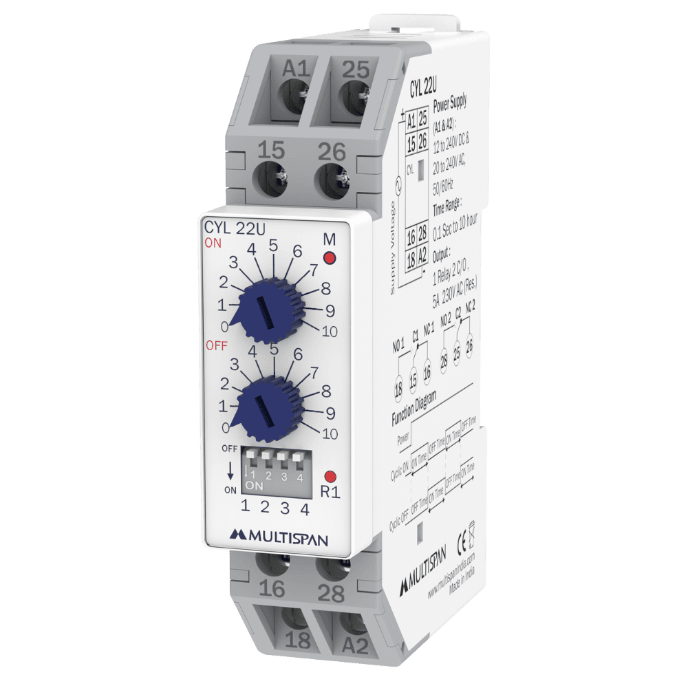 Din rail Timer Electronic Time Relay solution