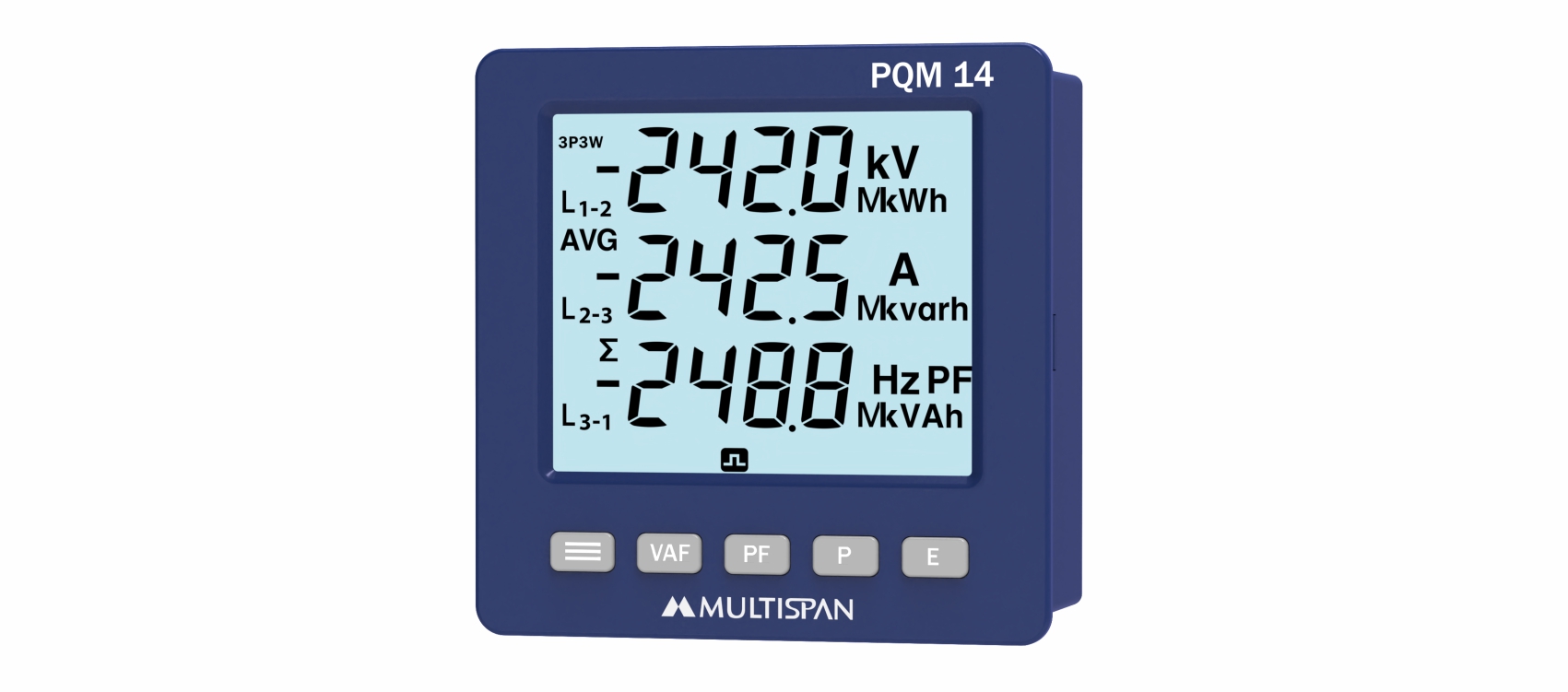 PQM-14 -Multifunction Meter - 4 Line Display front image