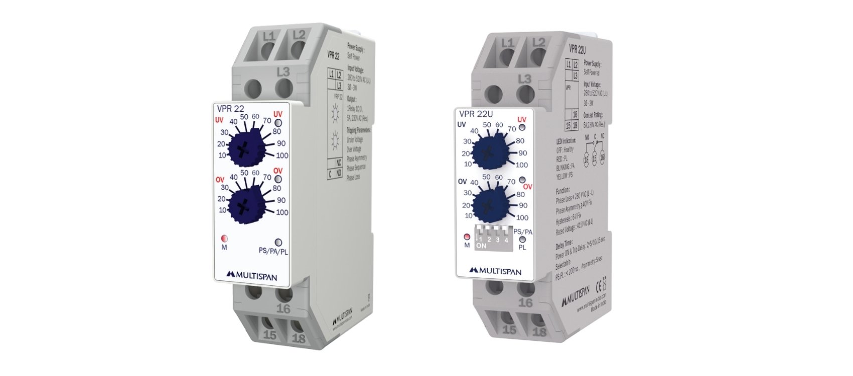 VPR-22U Analog Voltage Protection Relay - Product image