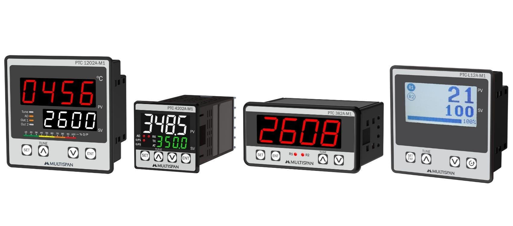 PTC-1202A-M1 PID Controller - Universal Input with Analog Modbus Output - Product banner image