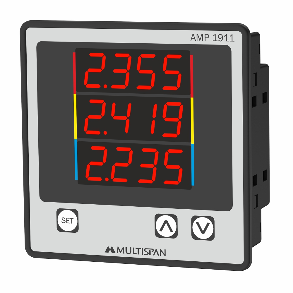 AMP-1911 - 3 Phase Ampere meter - product regular image