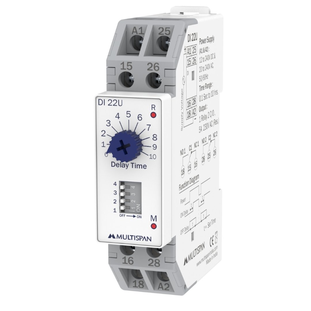 DI-22U On-Off Delay Timer - Universal Supply and Time Range - product regular image