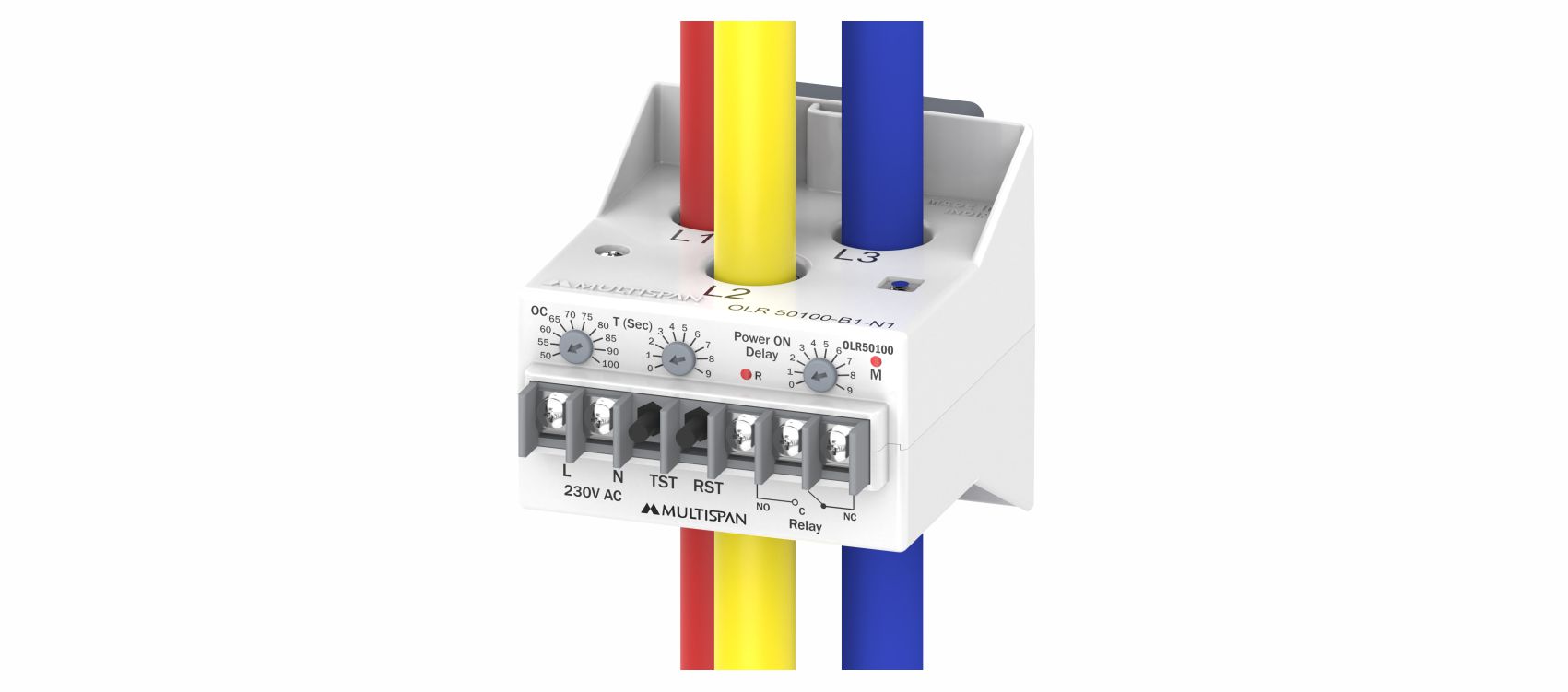 OLR-50100 DIN Rail Mount Overload Relay - Product image