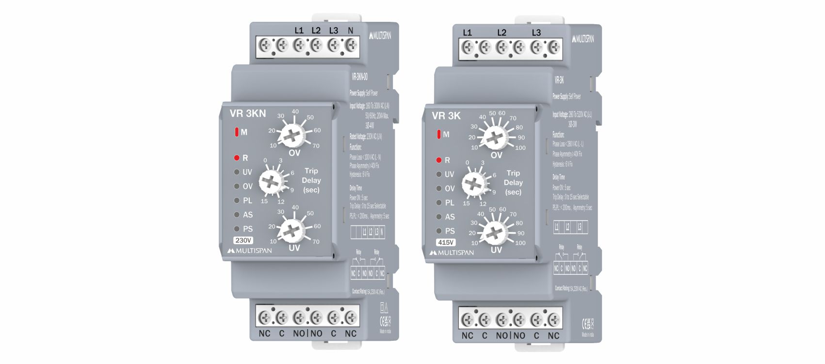 VR-3K Analog Voltage Protection Relay - Product image