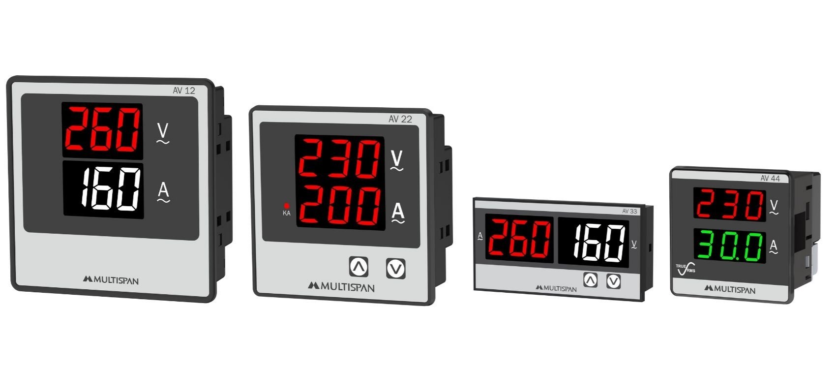 AV-12 - 1Ph Ampere + Volt Combined Meter - product banner image