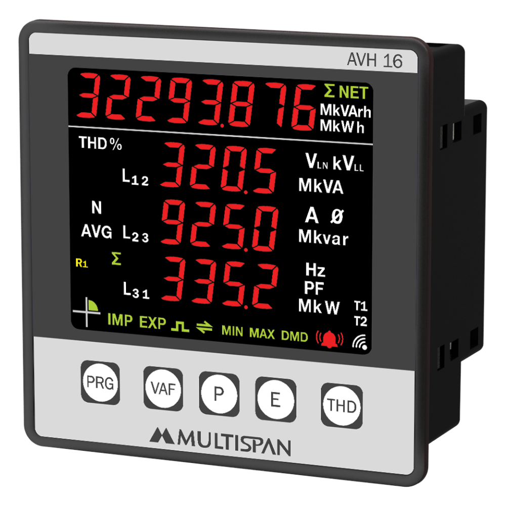 AVH-16 - Multifunction Meter- 4 Line Display - product regular image