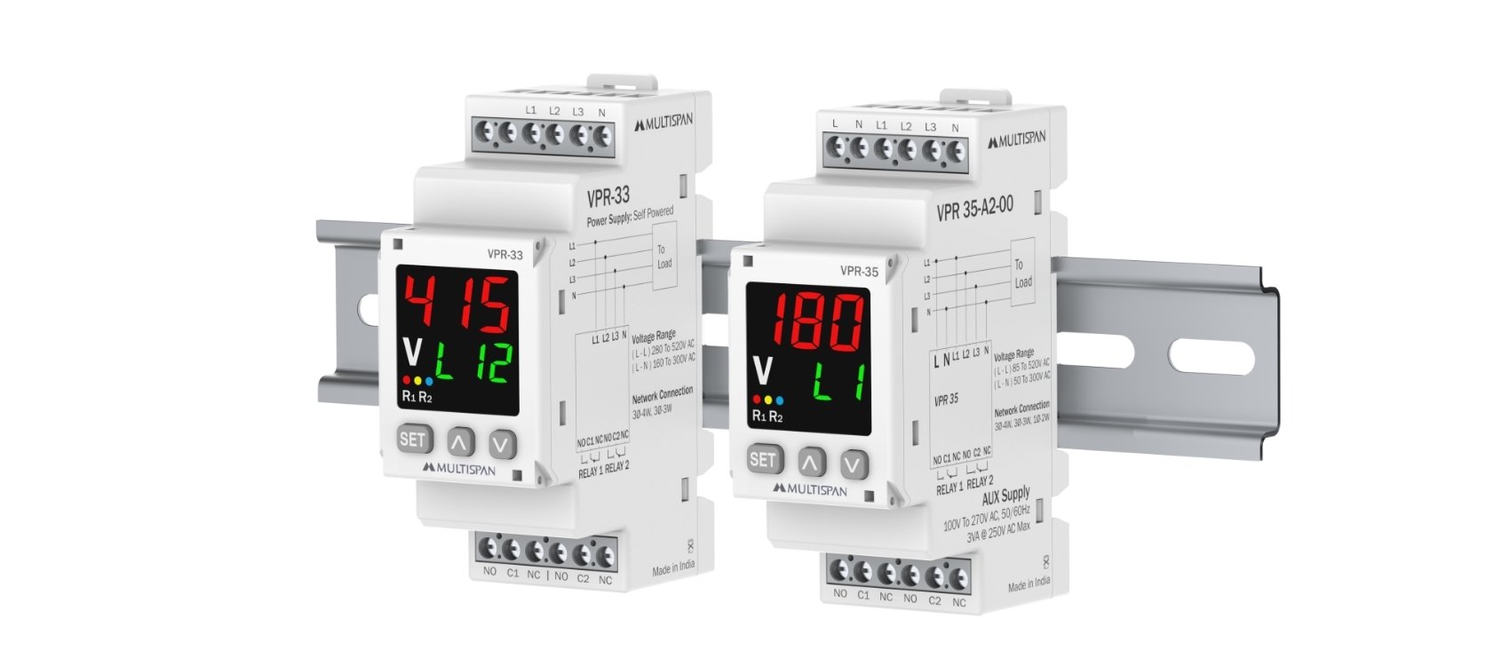 VPR-33 DIN Rail with Display - product image