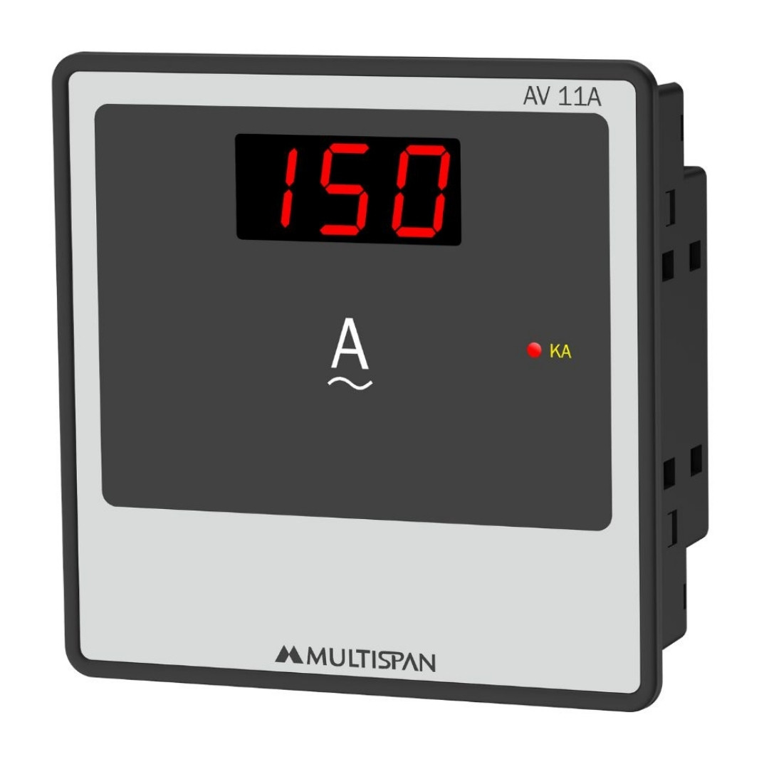 AV-11A- 1 Ph AC Ampere Meter – Built in 30A CT - product regular image