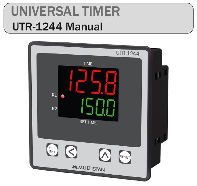 UTR-1244 Manual